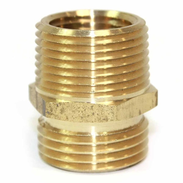 Interstate Pneumatics 3/4 Inch GHT Male x 1/2 Inch Male NPT Hose Fitting, PK 6 FGM0112-D6 - main